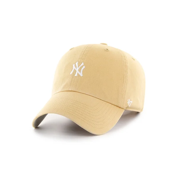 47 CAP MLB NEW YORK YANKEES BASE RUNNER CLEAN UP LIGHT TAN