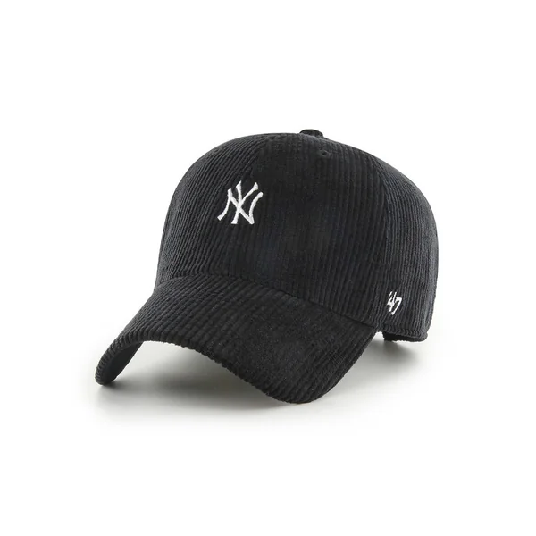 47 CAP MLB NEW YORK YANKEES CORD BASE RUNNER CLEAN UP BLACK