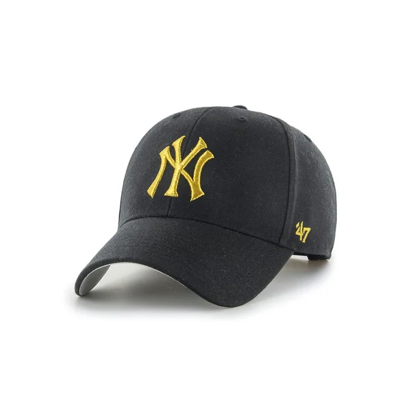 47 CAP MLB NEW YORK YANKEES METALLIC SNAP MVP BLACK
