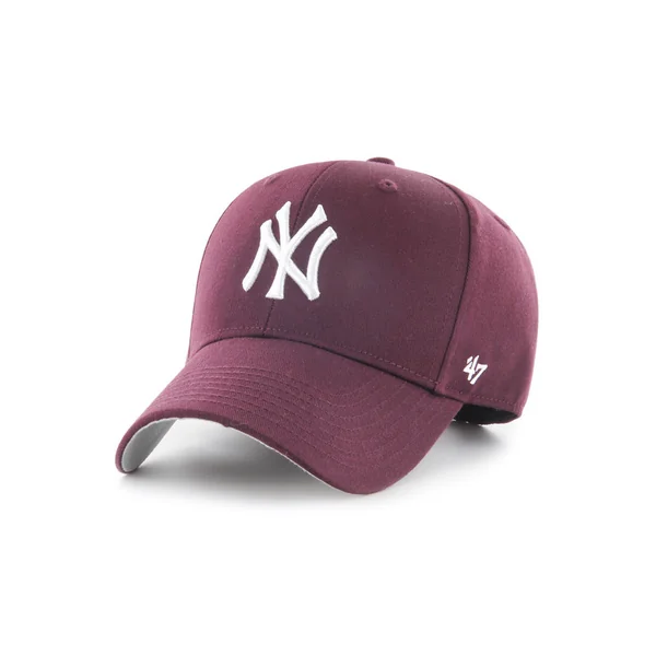 47 CAP MLB NEW YORK YANKEES RAISED BASIC MVP DARK MAROON