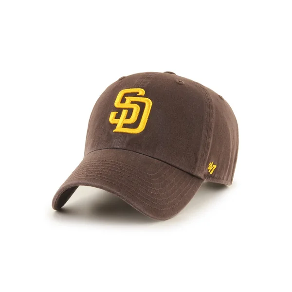47 CAP MLB SAN DIEGO PADRES CLEAN UP NO LOOP LABEL BROWN