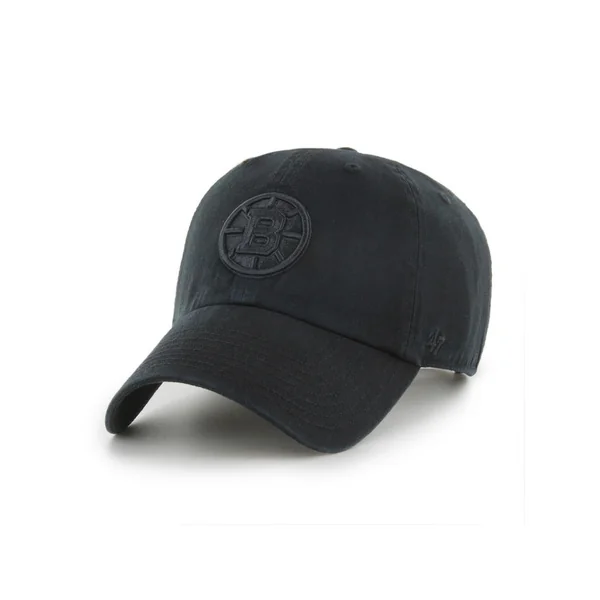 47 CAP NHL BOSTON BRUINS CLEAN UP NO LOOP LABEL BLACK