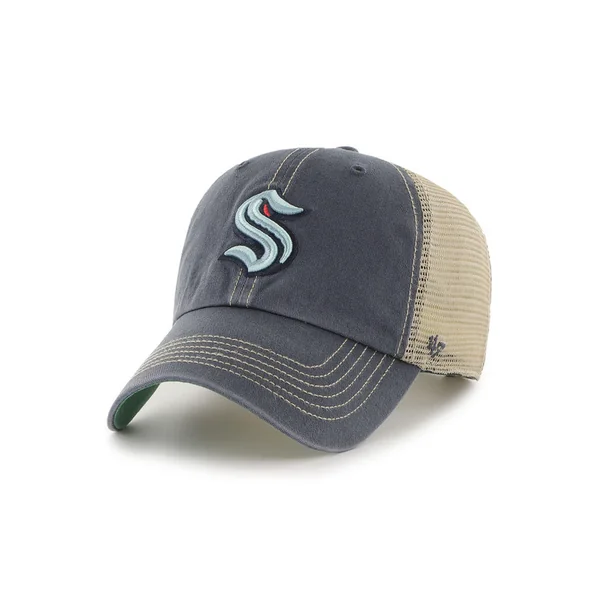 47 CAP NHL SEATTLE KRAKEN TRAWLER CLEAN UP VINTAGE NAVY