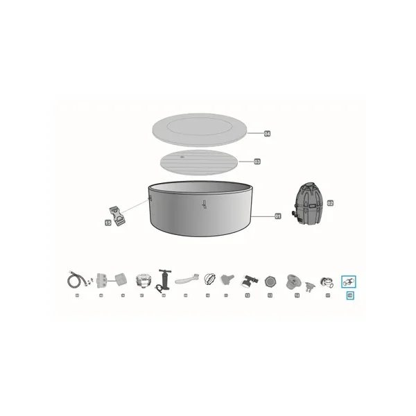 Adaptateur de dégonflage pour Lay-Z Spa gonflable - jusqu'à 2020