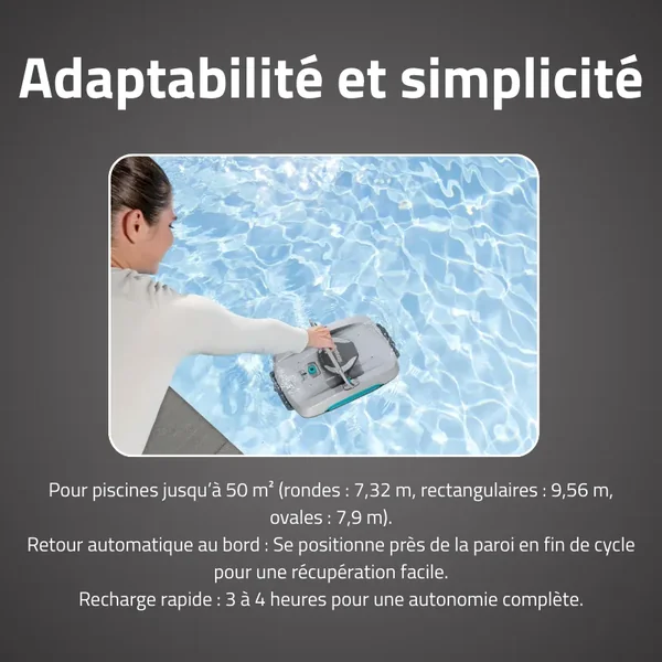 Aspirateur de piscine robotisé automatique et skimmer AquaTronix™ Pro G300 Bestway®