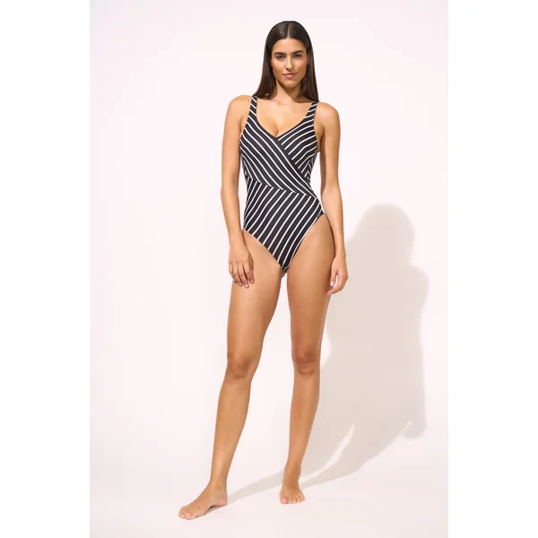 Bain Maillot de bain 1 Pièce 077 black white 8305