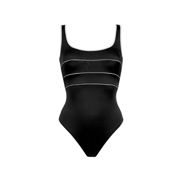 Bain Maillot de bain 1 Pièce 077 black white 8857