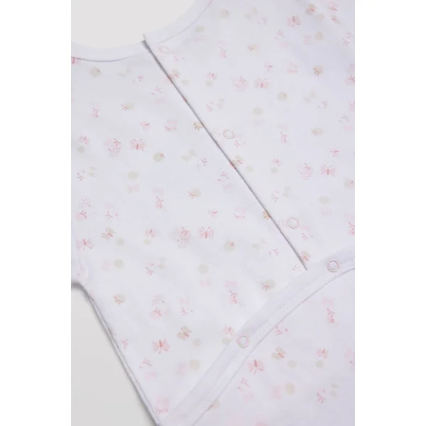 Barboteuse bébé manches longues en coton semelle antidérapante