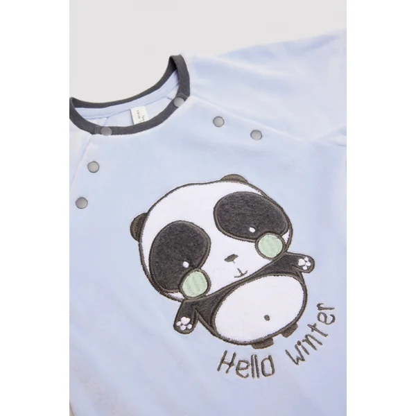 Barboteuse à manches longues bébé panda