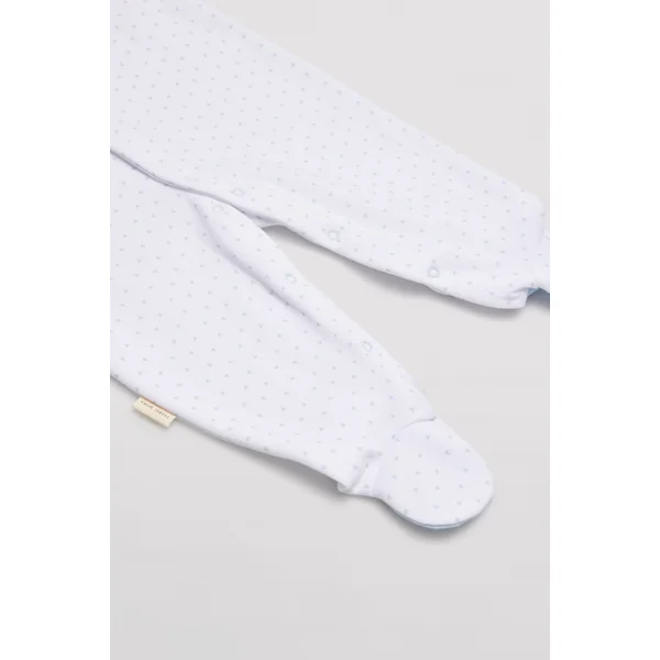 Barboteuse à pois à manches longues pour bébé