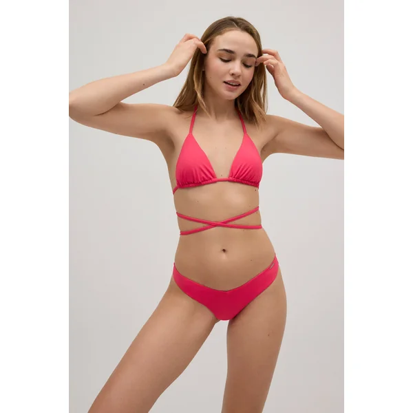 Bas de bikini brésilien lisse fuchsia