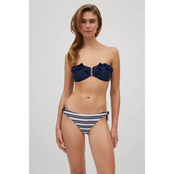 Bas de bikini brésilien noué réversible