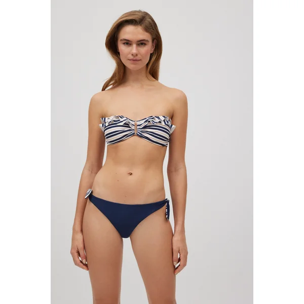Bas de bikini brésilien noué réversible