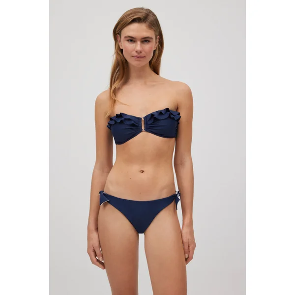 Bas de bikini brésilien noué réversible