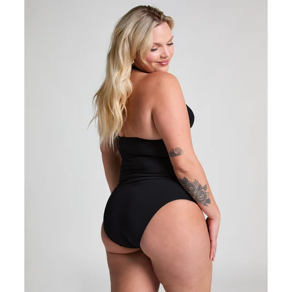 Bas de bikini festonné Rio - Noir