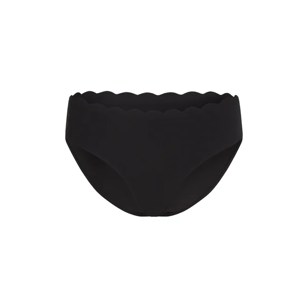 Bas de bikini festonné Rio - Noir