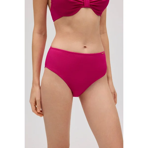 Bas de bikini galbant piqué fuchsia