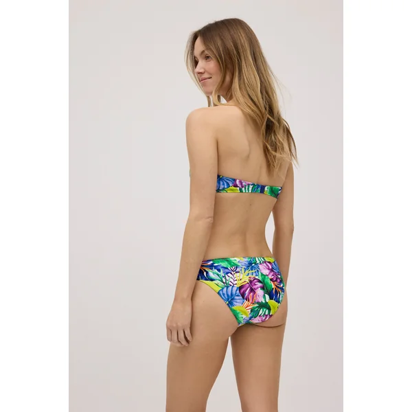 Bas de bikini imprimé tropical