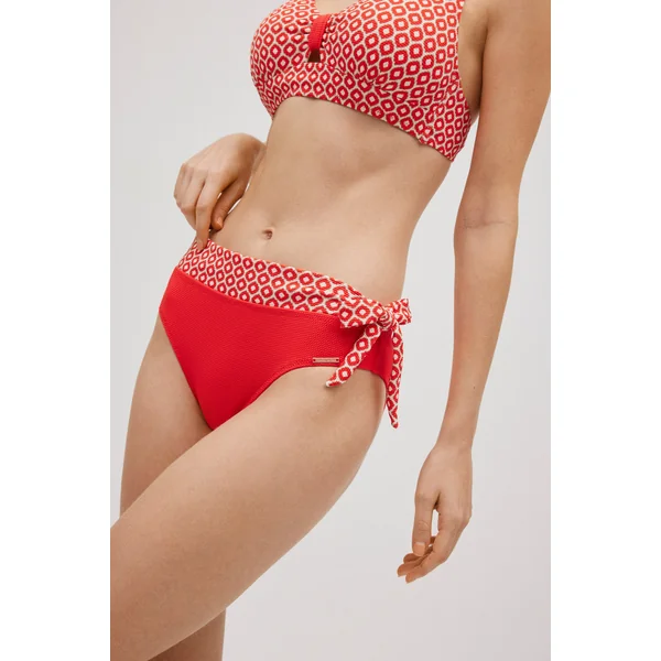 Bas de bikini midi imprimé piqué