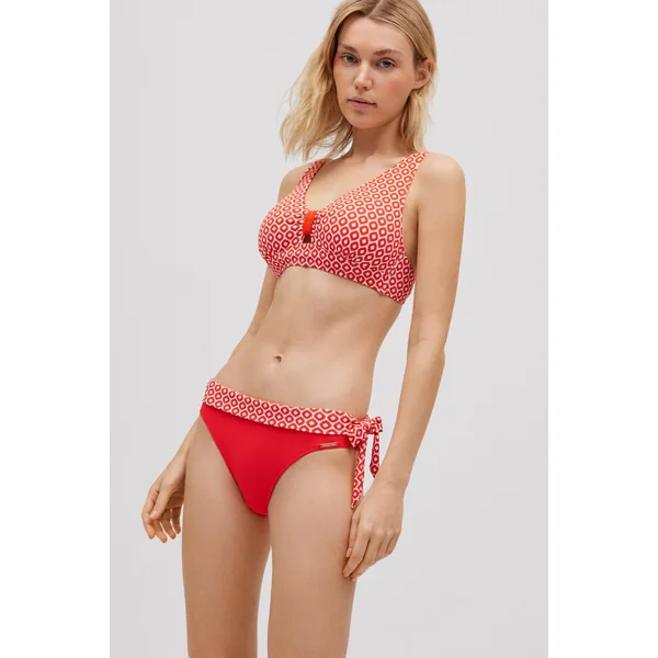 Bas de bikini midi imprimé piqué