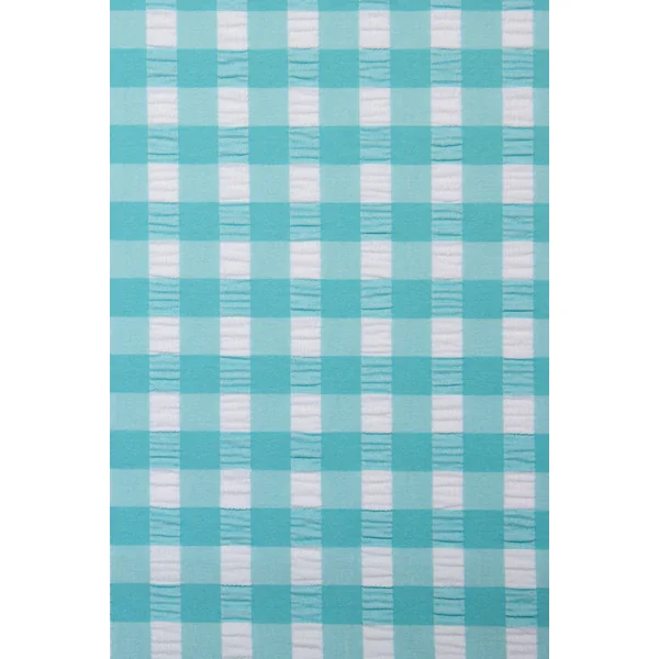 Bas de bikini midi vichy texturé bleu clair