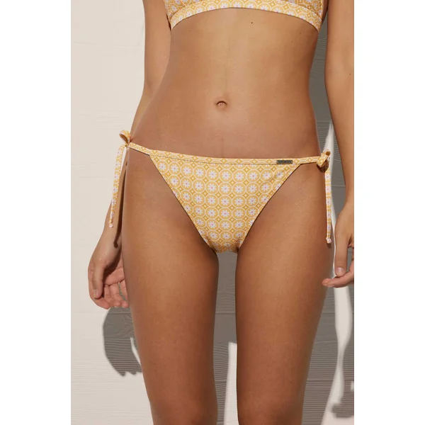 Bas de bikini mini noué imprimé petites fleurs