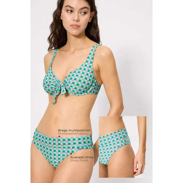 Bas de bikini multipositions à paillettes