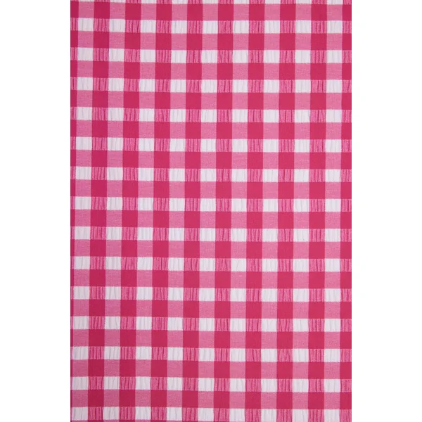 Bas de bikini noué vichy texture rose