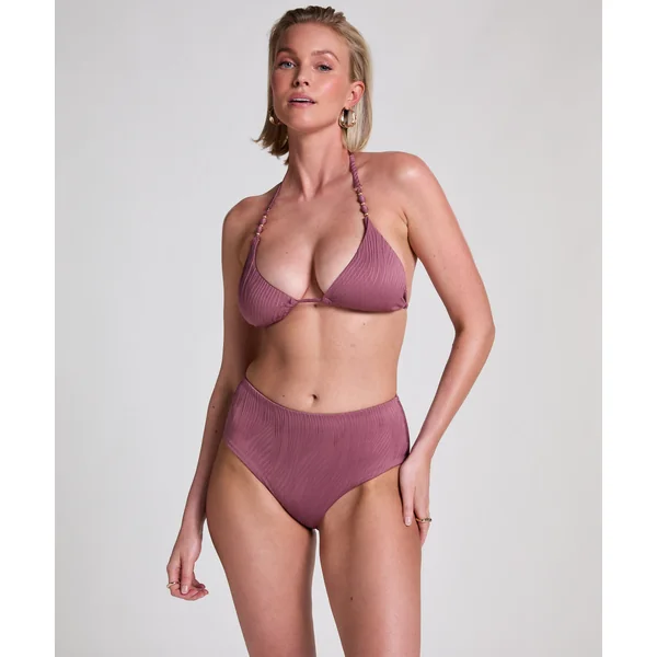Bas de bikini Rio taille haute - Violet