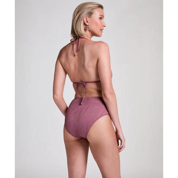 Bas de bikini Rio taille haute - Violet