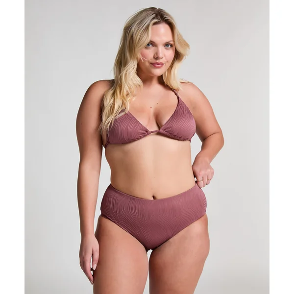 Bas de bikini Rio taille haute - Violet