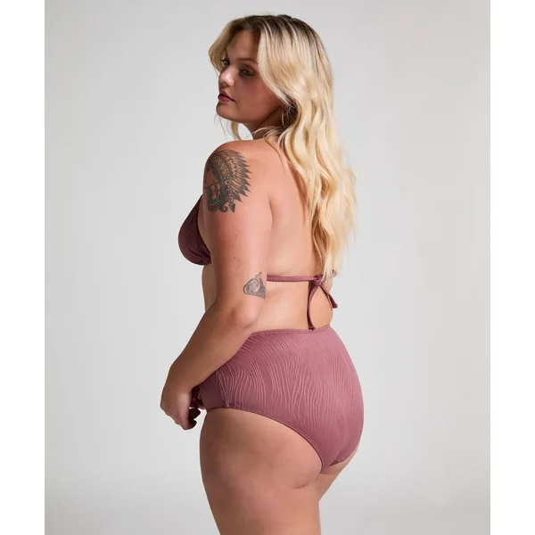 Bas de bikini Rio taille haute - Violet