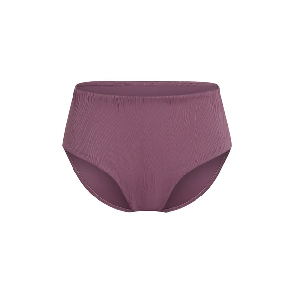Bas de bikini Rio taille haute - Violet