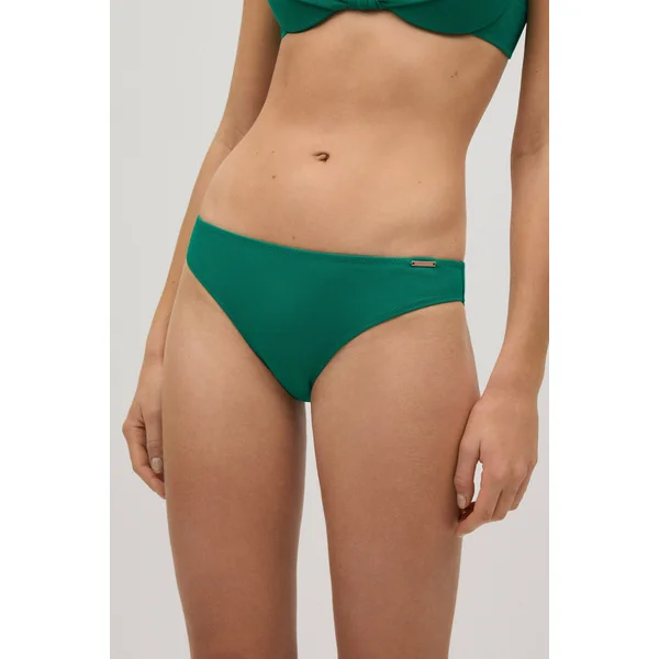 Bas de maillot de bain micropiqué vert