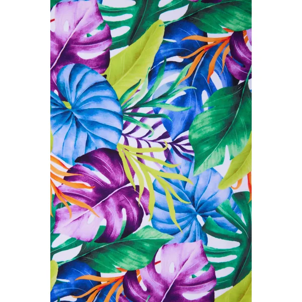 Bas de maillot de bain midi amincissant imprimé tropical