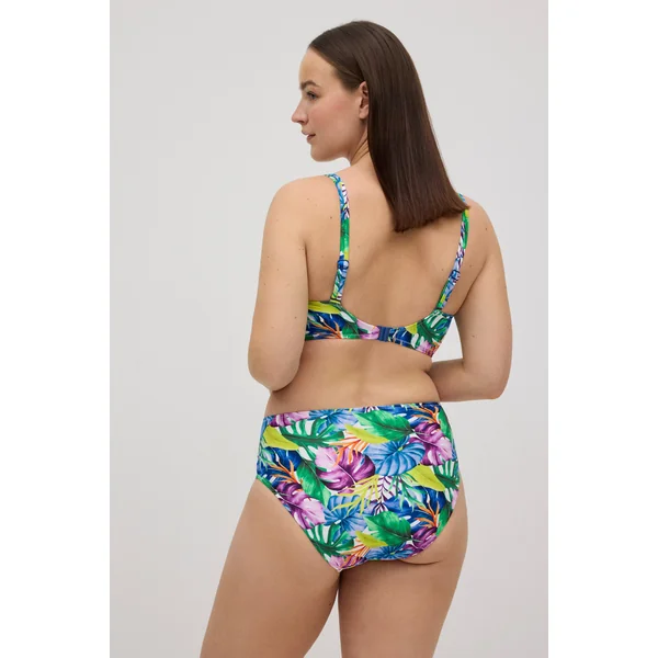 Bas de maillot de bain réducteur imprimé tropical
