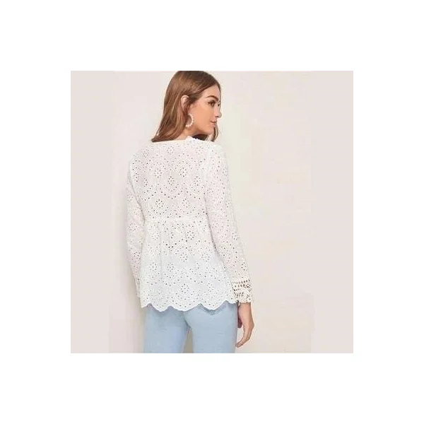 Blouse blanche hippie chic