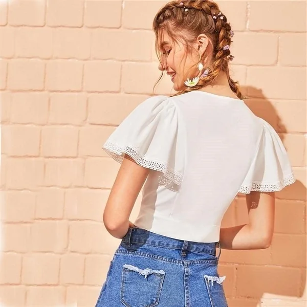 Blouse boho blanche
