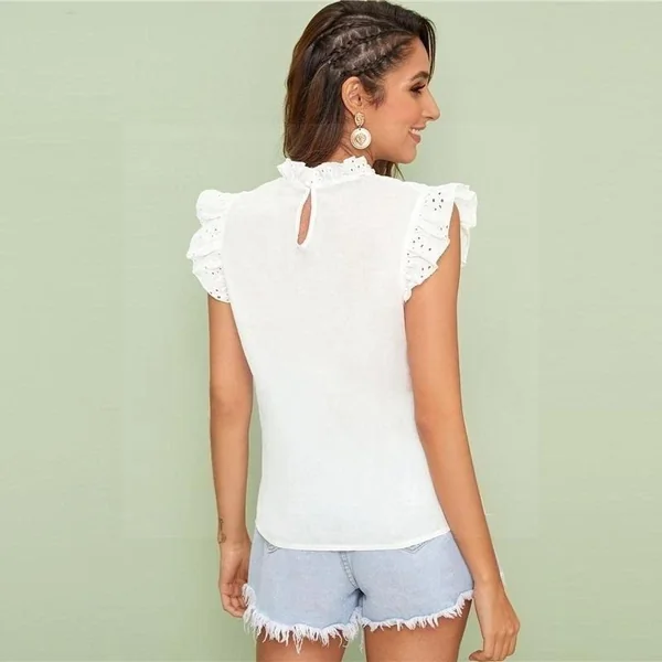 Blouse hippie chic blanche