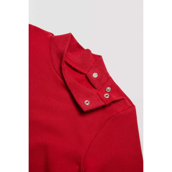Body bébé col roulé basique rouge