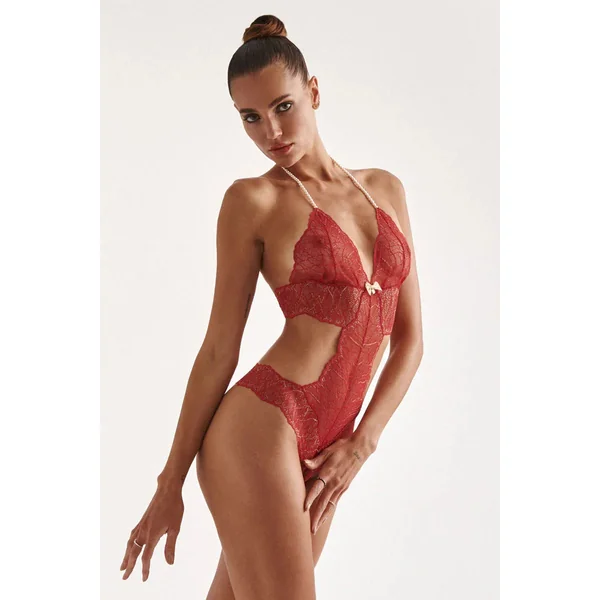 Body perles Sydney rouge