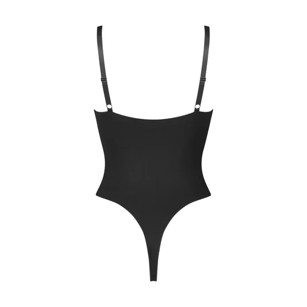 Body à jambe haute sans couture mise en forme - Noir
