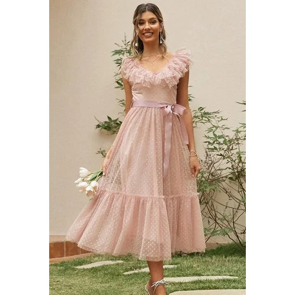Bohème Flower Girl Dresses Pink