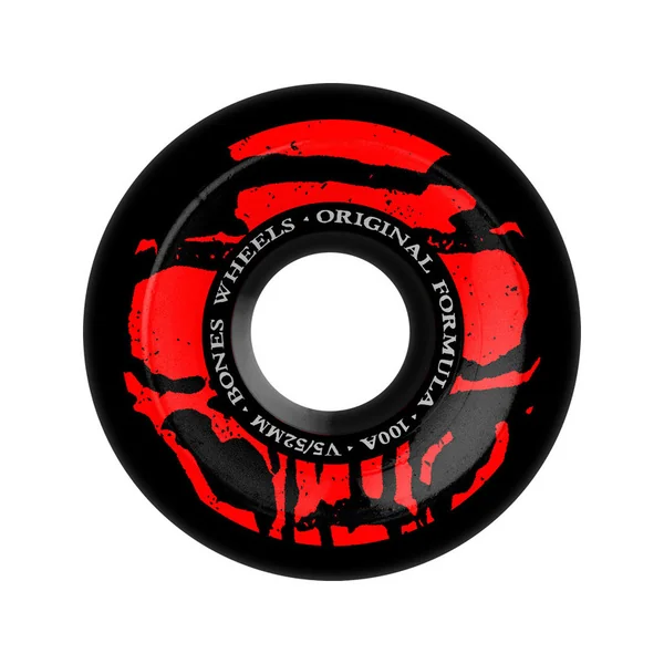BONES WHEELS (JEU DE 4) 100'S 52MM V5 MUMMY SKULLS BLK 100A