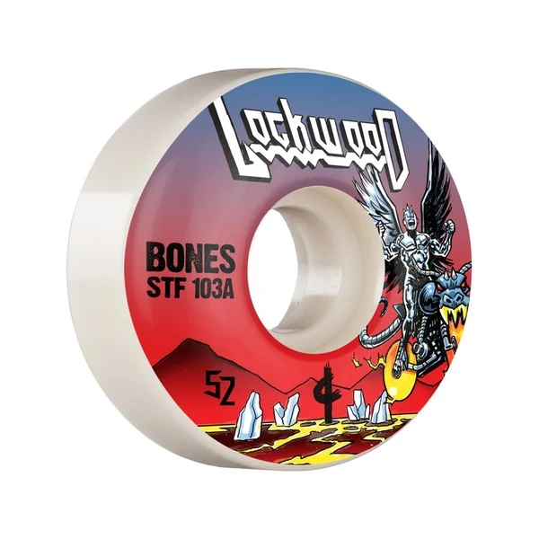 BONES WHEELS (JEU DE 4) STF 52MM V3 LOCKWOOD METAL 103A