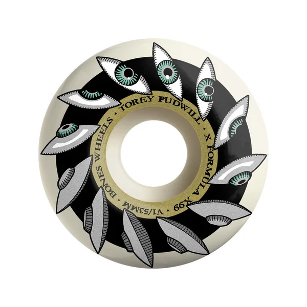 BONES WHEELS (JEU DE 4) XF 53MM V1 99A PUDWILL EYEING SAUCER