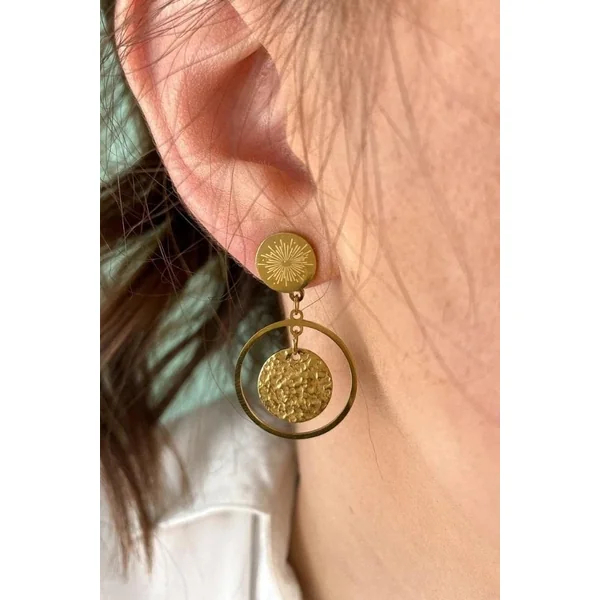 Boucles d’oreilles Dorée Bohème Chic