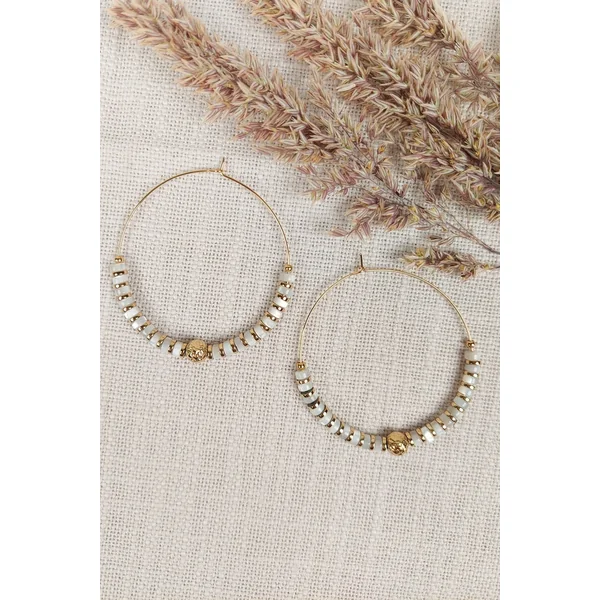 Boucles d’oreilles Pierres Blanches