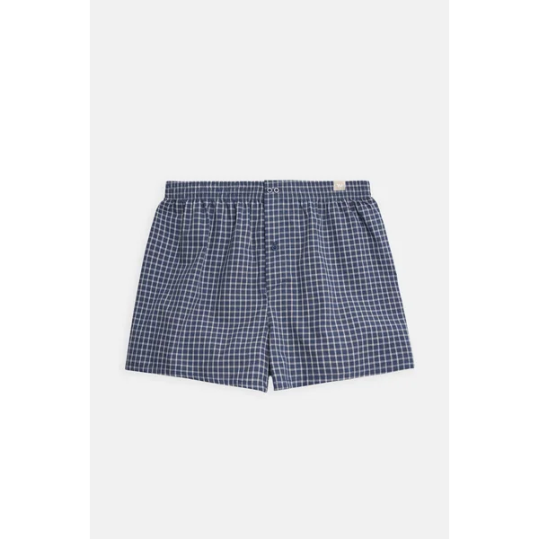 Boxer en tissu imprimé à carreaux