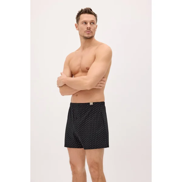 Boxer minimaliste à rayures avec ouverture apparente